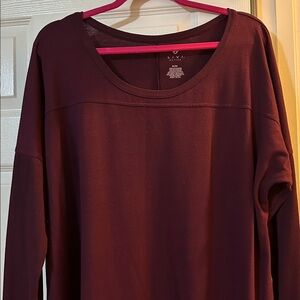 Lane Bryant Livi Active Wine Tunic Top 22/24